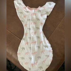 Elephant AmazingBaby transitional swaddle sack-small